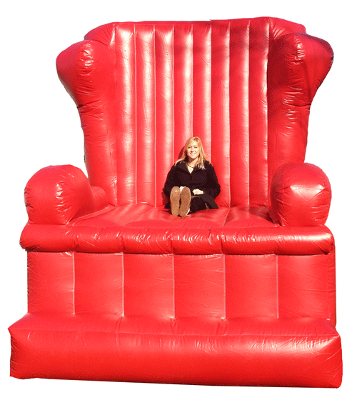 big red chair